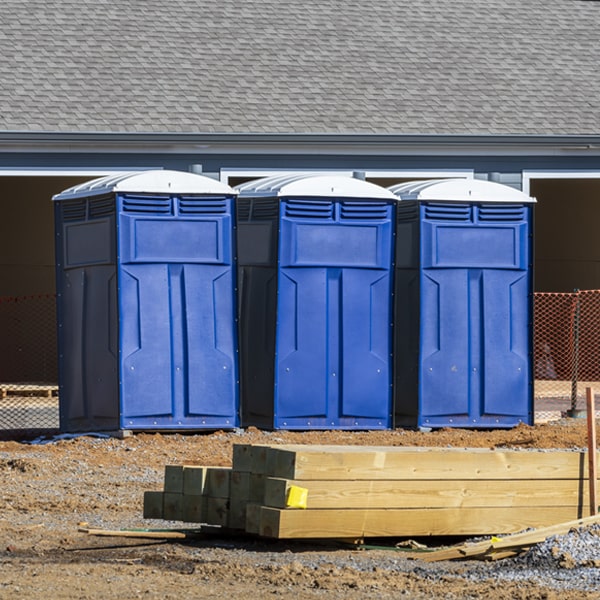 what is the maximum capacity for a single porta potty in Boardman OH